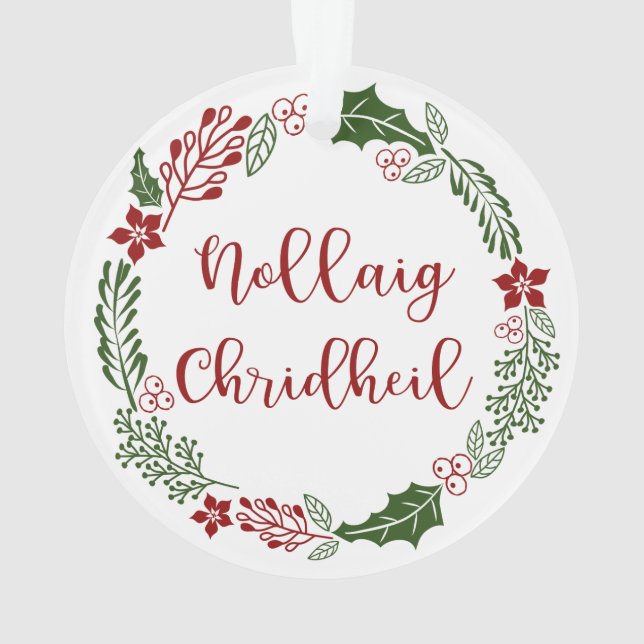 Schottischer Froschrei, Weihnachtsmann, Nollaig Ch Ornament (Rückseite)
