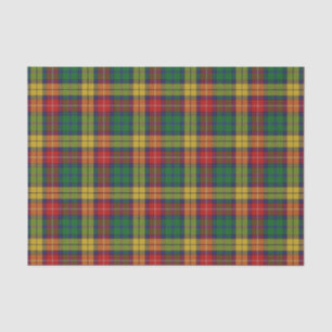 Schottischer Geschenk-Clan-BuchananTartan Seidenpapier