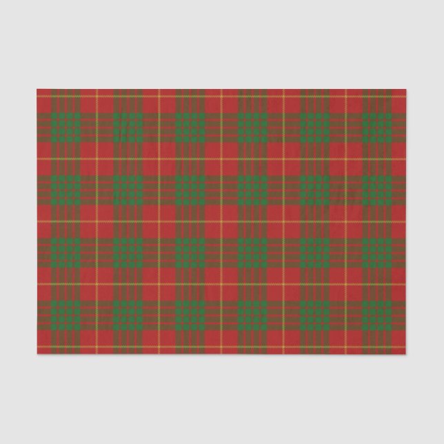 Schottischer Geschenk-Clan-CameronTartan Seidenpapier (Vorderseite)