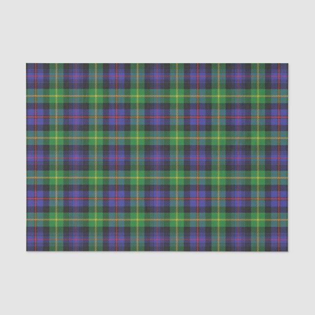 Schottischer Geschenk-Clan Farquharson Tartan Seidenpapier (Vorderseite)
