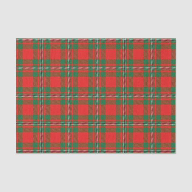 Schottischer Geschenk-Clan Gregor MacGregor Tartan Seidenpapier (Vorderseite)
