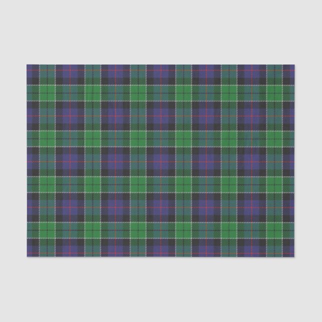 Schottischer Geschenk-Clan-Leslie-JagdTartan Seidenpapier (Vorderseite)