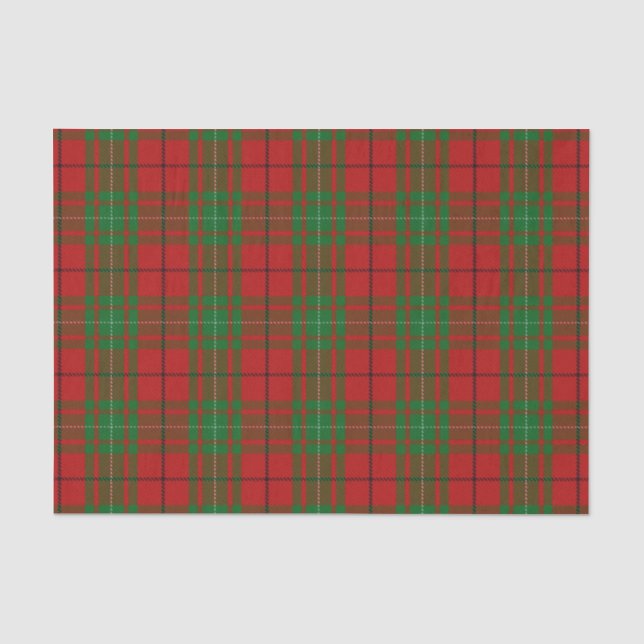 Schottischer Geschenk-Clan MacAulay Tartan Seidenpapier (Vorderseite)