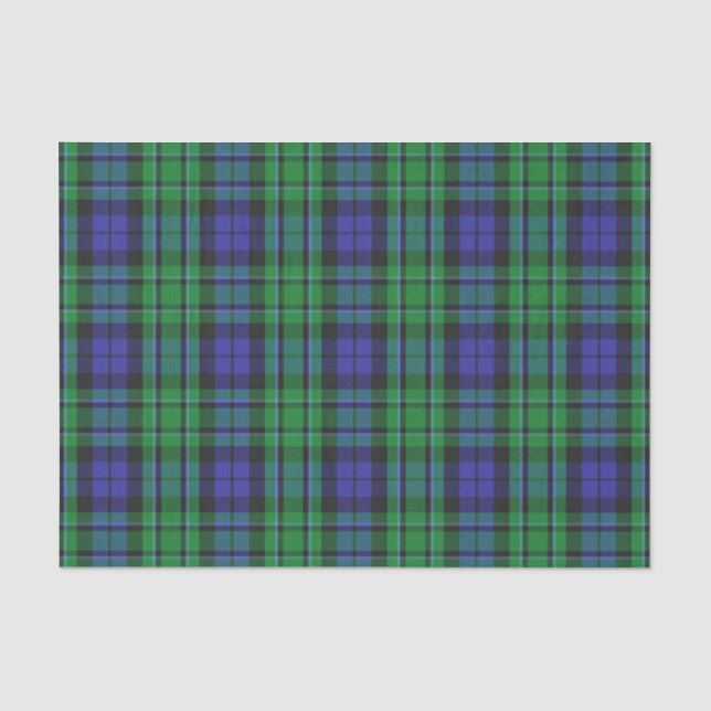 Schottischer Geschenk-Clan MacCallum Tartan Seidenpapier (Vorderseite)