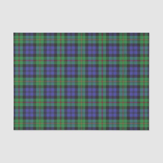 Schottischer Geschenk-Clan MacEwen Tartan Seidenpapier (Vorderseite)