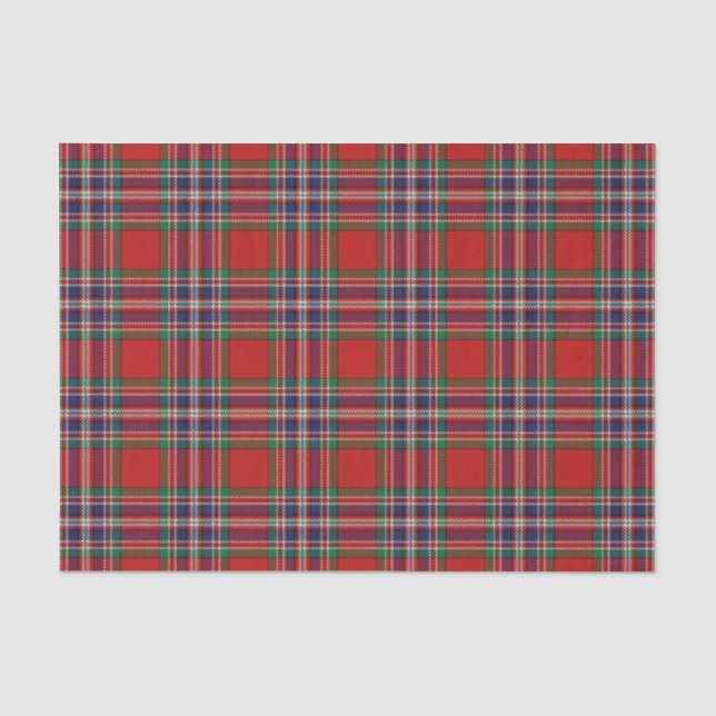 Schottischer Geschenk-Clan MacFarlane Tartan Seidenpapier (Vorderseite)