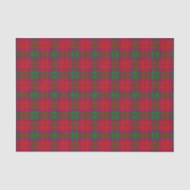 Schottischer Geschenk-Clan MacNab Tartan Seidenpapier (Vorderseite)