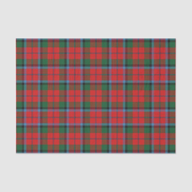 Schottischer Geschenk-Clan MacNaughton Tartan Seidenpapier (Vorderseite)