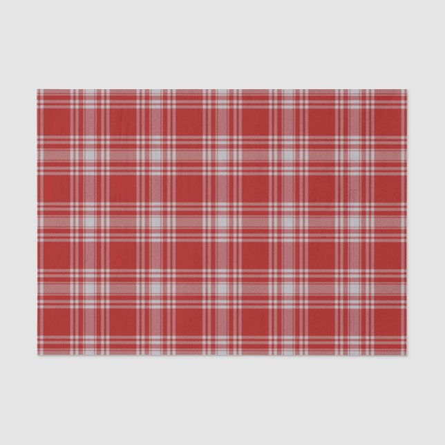 Schottischer Geschenk-Clan Menzies roter und Seidenpapier (Vorderseite)