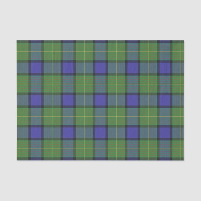 Schottischer Geschenk-Clan Muir Tartan Seidenpapier (Vorderseite)