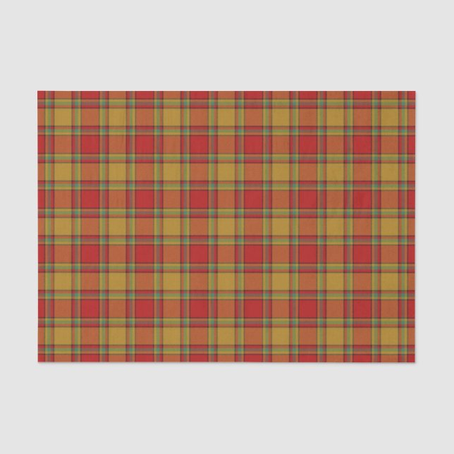 Schottischer Geschenk-Clan Scrimgeour Tartan Seidenpapier (Vorderseite)