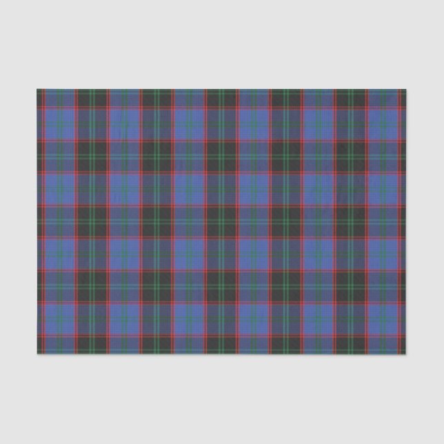 Schottischer Geschenk-Clan-Zuhause Hume Tartan Seidenpapier (Vorderseite)