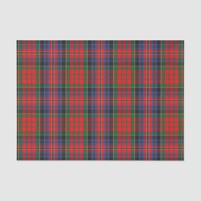 Schottischer Geschenk-Clanmacpherson-RotTartan Seidenpapier (Vorderseite)