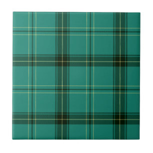 Schottischer grüner Tartan Fliese