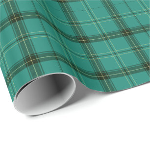Schottischer grüner Tartan Geschenkpapier