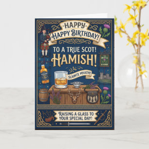 Schottischer Hamish Geburtstag Karte