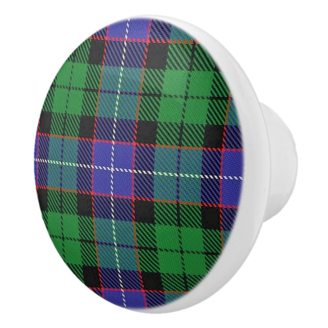 Schottischer Herrlichkeits-Clan Galbraith Tartan Keramikknauf (Rechts)