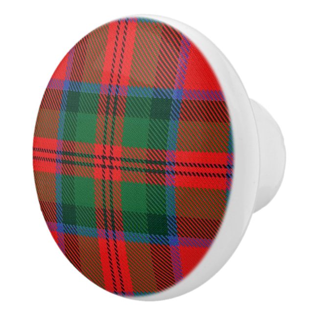 Schottischer Herrlichkeits-Clan MacDuff Tartan Keramikknauf (Rechts)