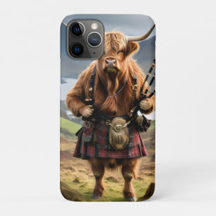 Schottischer Highland Cow Dudelsackpfeifer, Case-Mate iPhone Hülle