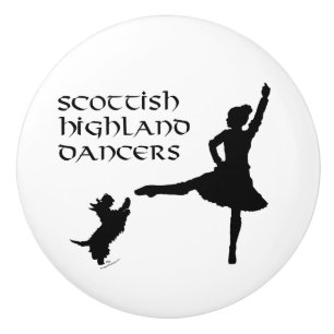 Schottischer Highland-Tanz Keramikknauf
