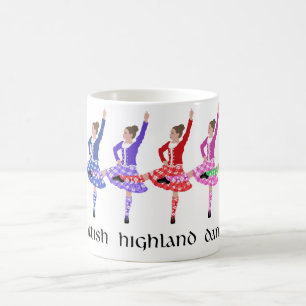 Schottischer Highland-Tanz Line Kaffeetasse
