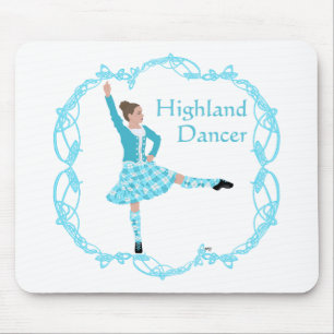 Schottischer Highland-Tänzer Keltisches Knotenmust Mousepad