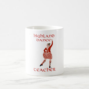Schottischer Highland-Tanzlehrer Kaffeetasse