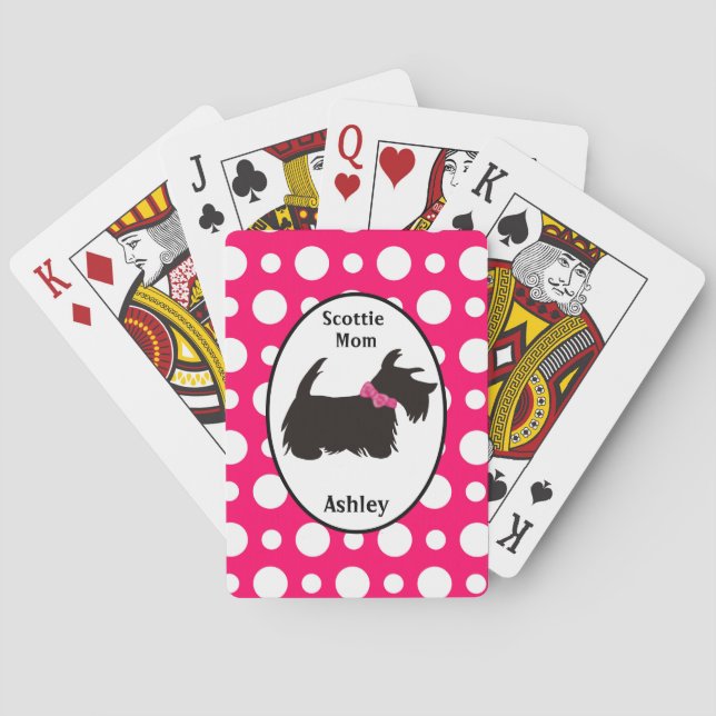 Schottischer Hund, Schottische Tänzerin Spielkarten (Rückseite)