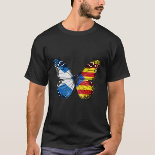 Schottischer Katalanischer Flaggenfalter T-Shirt