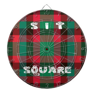 Schottischer königlicher karierter Tartan-Plid mit Dartscheibe