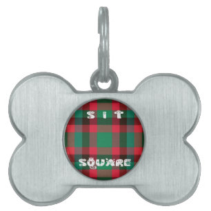 Schottischer königlicher karierter Tartan-Plid mit Tiermarke