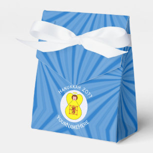 Schottischer Löwe Rampant Engel Hanukkah-Flagge Pe Geschenkschachtel