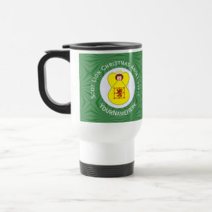 Schottischer Löwe Rampant Engel Weihnachtsflagge P Reisebecher