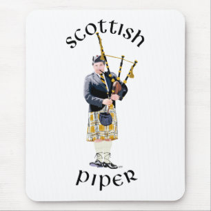 Schottischer Pfeifer - Brauner Kilt Mousepad