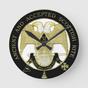 Schottischer Ritus Runde Wanduhr
