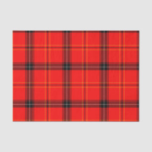 Schottischer roter Tartan Seidenpapier