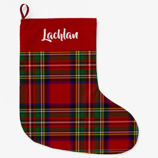 Schottischer Royal Stewart Tartan nach Maß (roter Großer Weihnachtsstrumpf