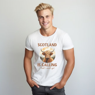 Schottischer T - Shirt Highland Cow, Scottish Cow 