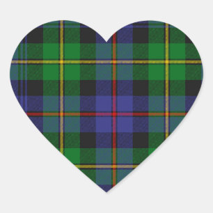 Schottischer Tartan, Baillie Wm. Wilson, Herz-Aufkleber