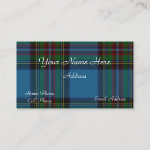 Schottischer Tartan-karierte Geschäfts-Karte Visitenkarte