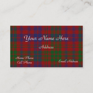 Schottischer Tartan-karierte Geschäfts-Karte Visitenkarte