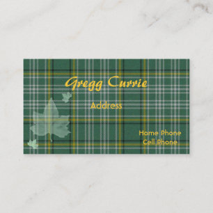 Schottischer Tartan-karierte Geschäfts-Karte Visitenkarte