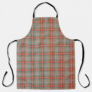 Schottischer Tartan: rot-grün-gelbes Muster. Schürze