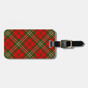 Schottischer Tartan rot grün kariert Gepäckanhänger