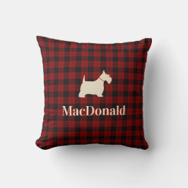 Schottischer Tartan Scotty | personalisiert Kissen