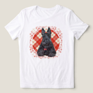 Schottischer Tartan-Terrier Tri-Blend Shirt