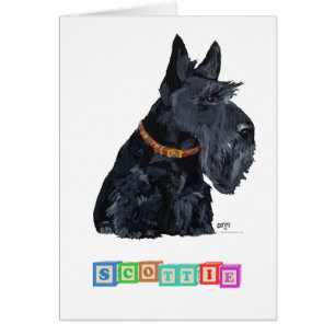 Schottischer Terrier Alphabet-Blöcke