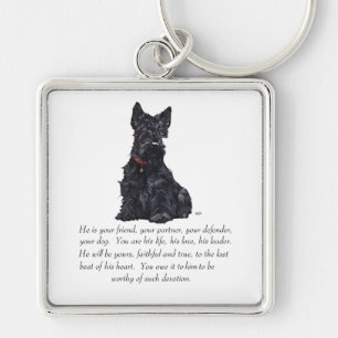Schottischer Terrier-Andenken - MÄNNLICHER Hund Schlüsselanhänger
