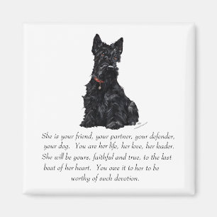 Schottischer Terrier-Andenken - WEIBLICH Magnet