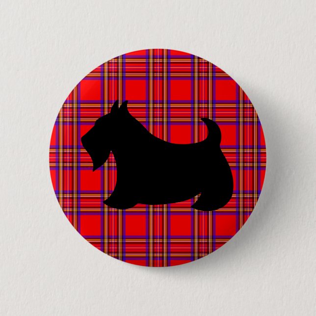 Schottischer Terrier-Anstecker Button (Vorderseite)